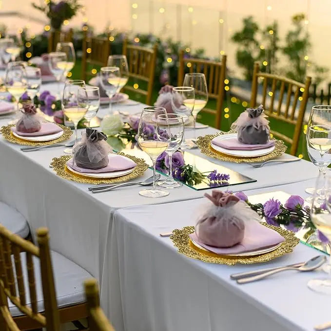 6PCS Gold Platter- 13 Inch SowanyEssentialHome