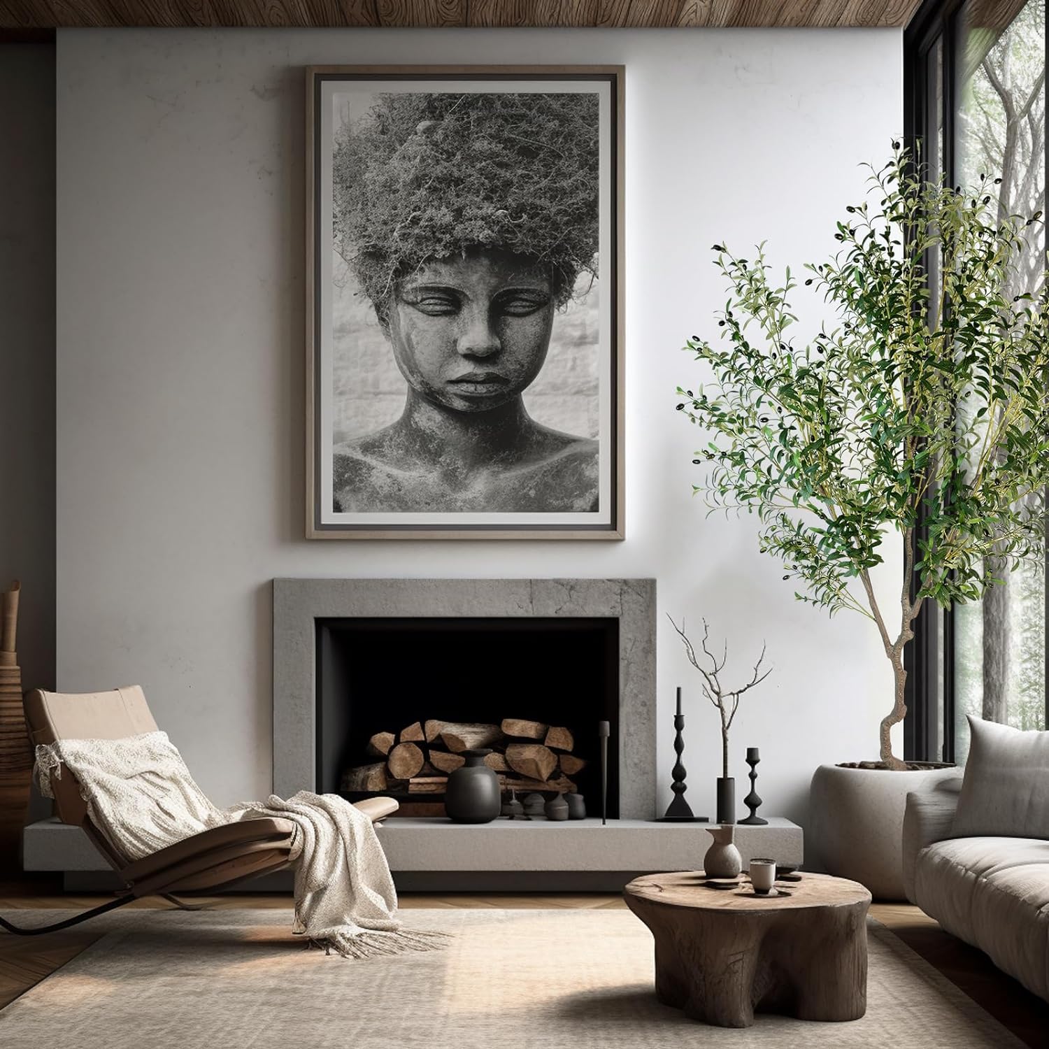 Artificial Olive Tree 6FT Tall Faux Silk Plant SowanyEssentialHome