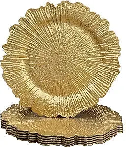 6PCS Gold Platter- 13 Inch SowanyEssentialHome