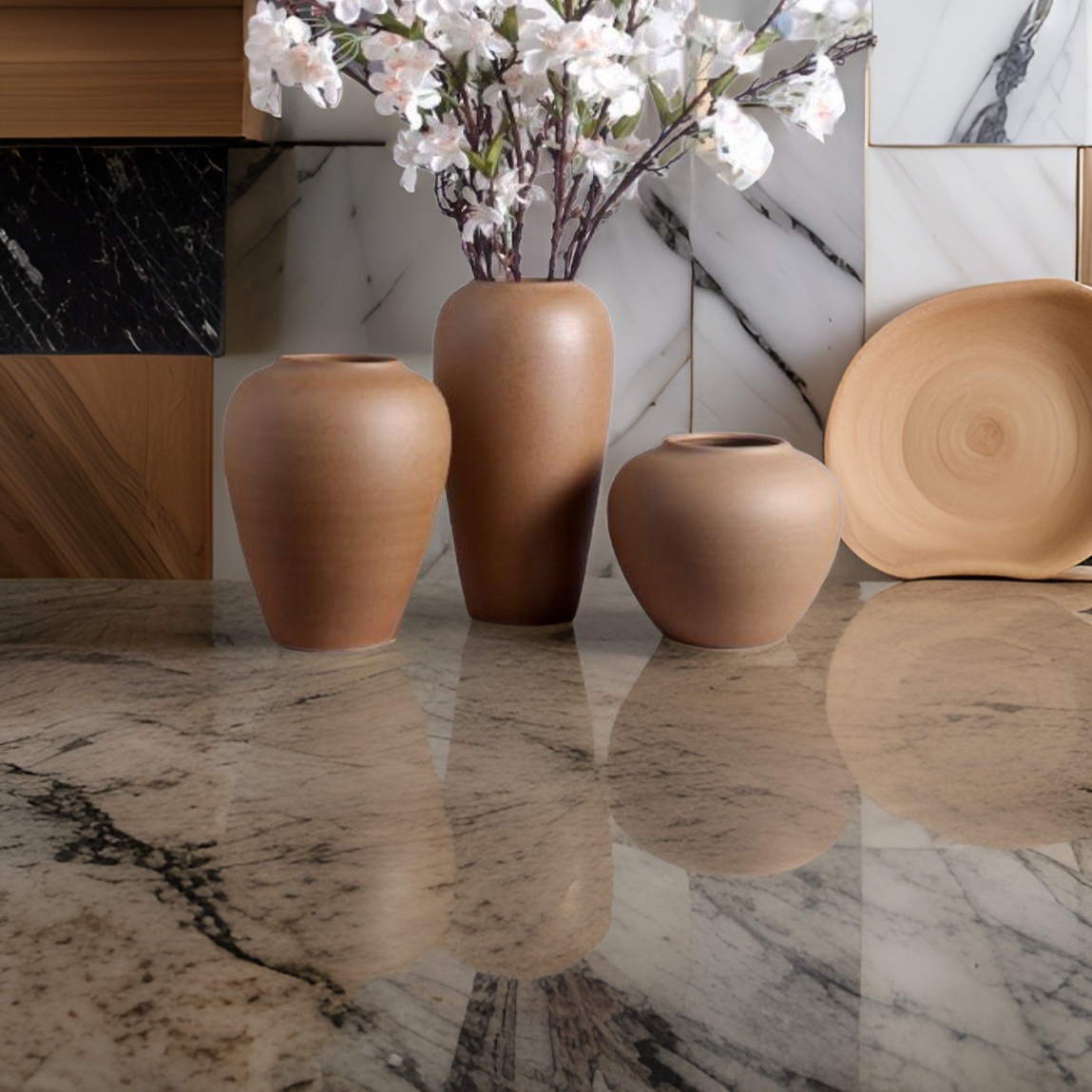 Sets of 3 Rustic Vases SowanyEssentialHome