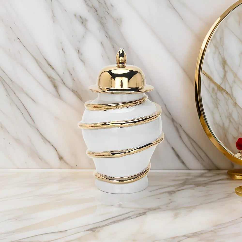 Top Gold  Ginger Jar SowanyEssentialHome