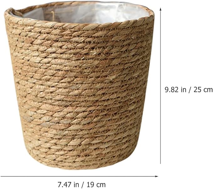 Woven Straw Planters Basket